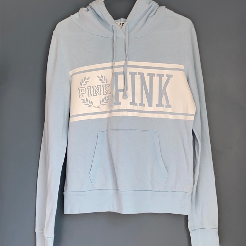 PINK Light Blue Hoodie